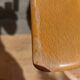 fauteuil tournant bois et cannage, vintage
