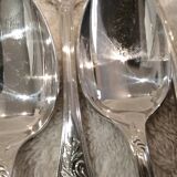 12 silver-plated coffee spoons by Christofle Marly, 13.6 cm