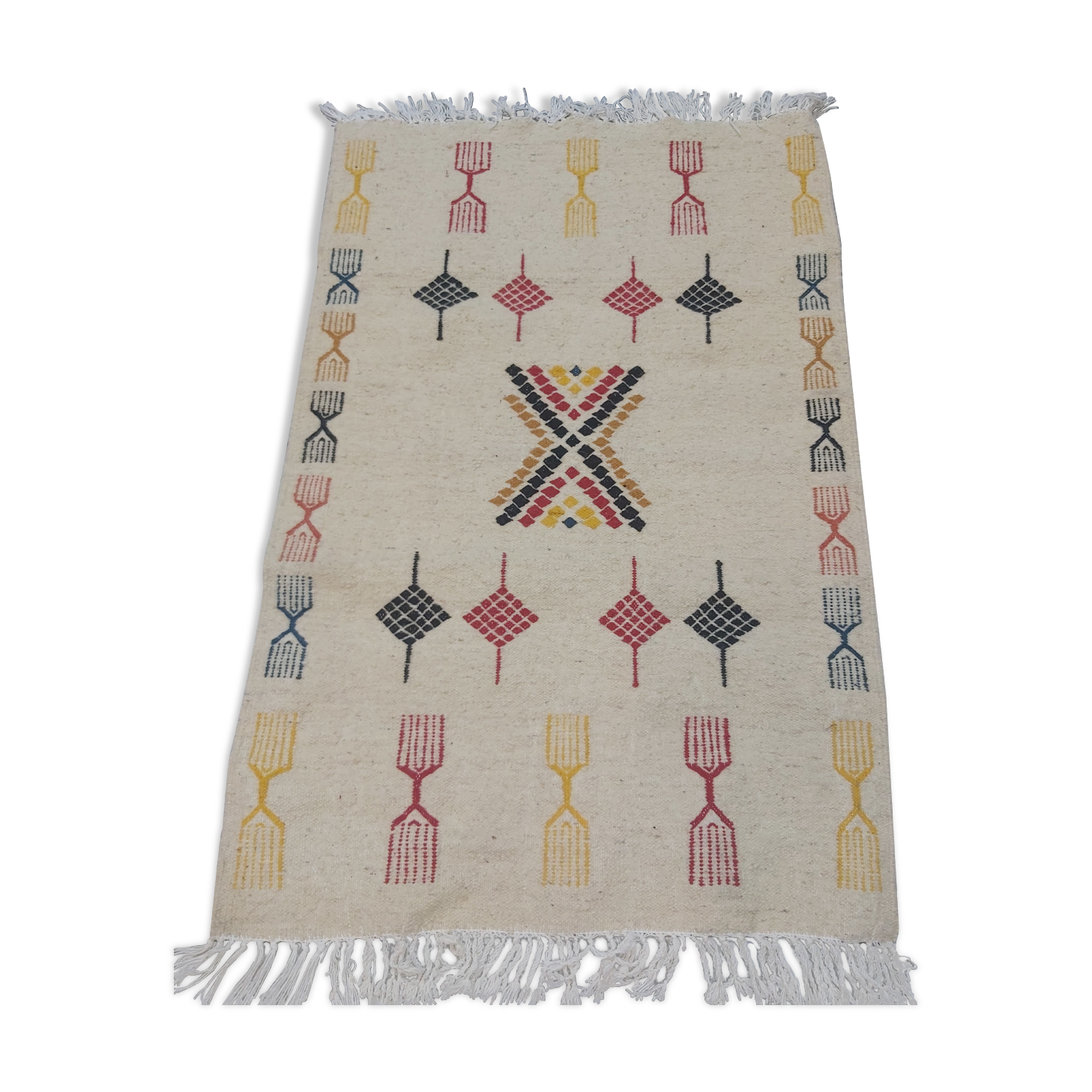 Traditional handmade carpet 112x72cm