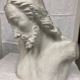 statue bust bearded man in plaster