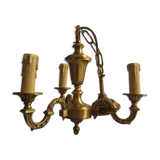 Massive brass chandelier