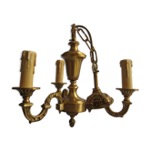 Massive brass chandelier