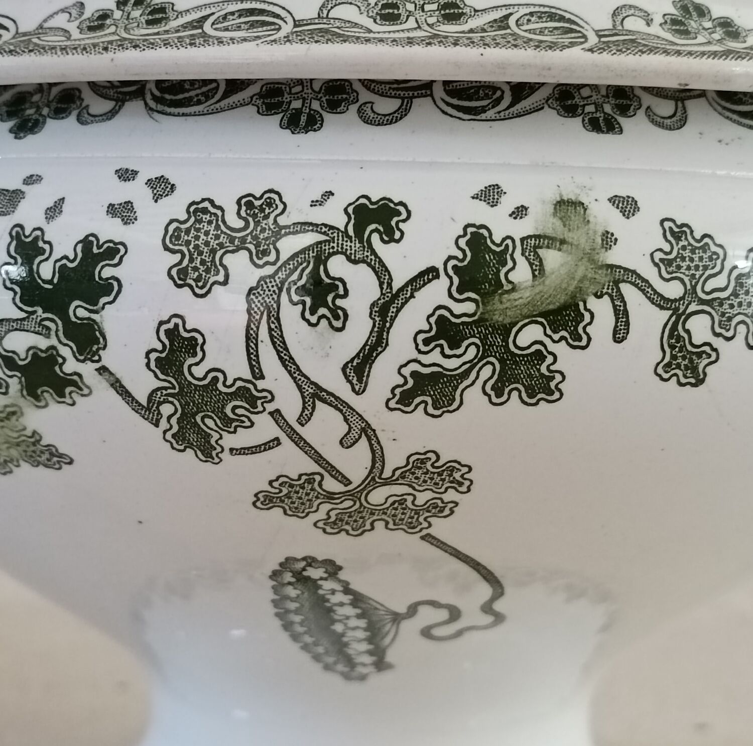 Tureen and ravier Saint Amand and Hamage