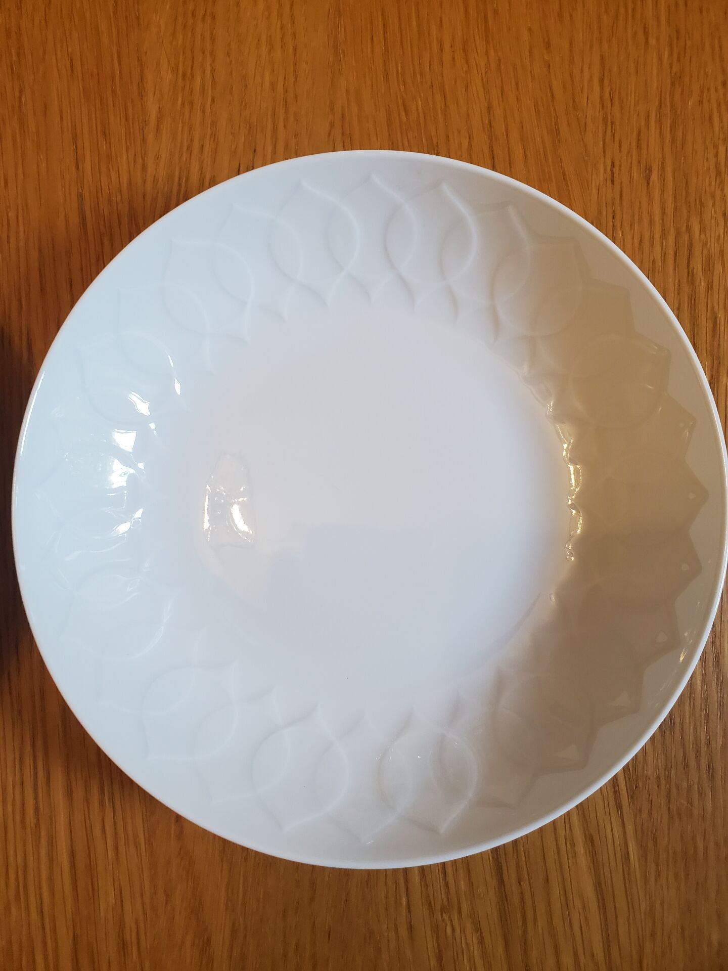 Set of 2 white deep plates Rosenthal Lotus