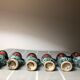 Old coquetiers signed Vallauris Turquoise and Red