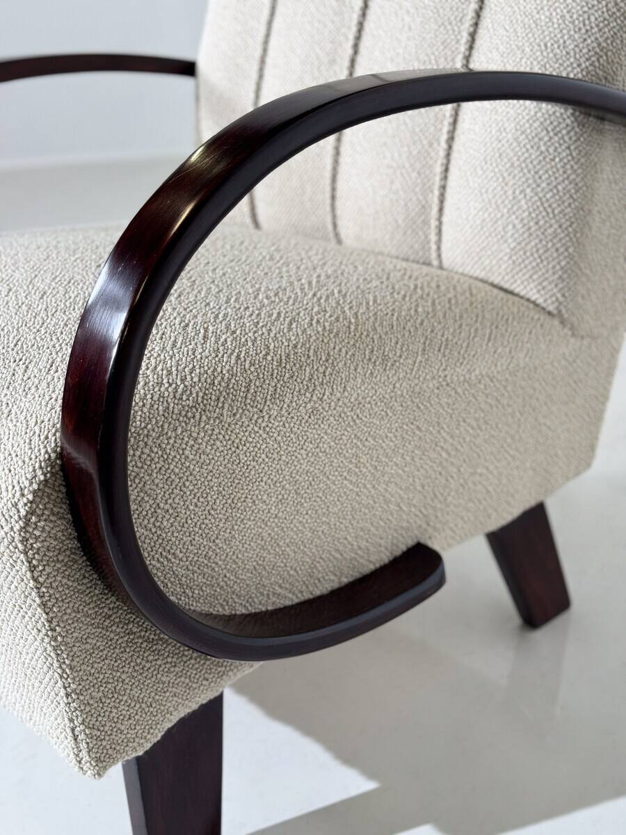 Pair of bentwood armchairs by Jindrich Halabala - Czech Republic 1940s