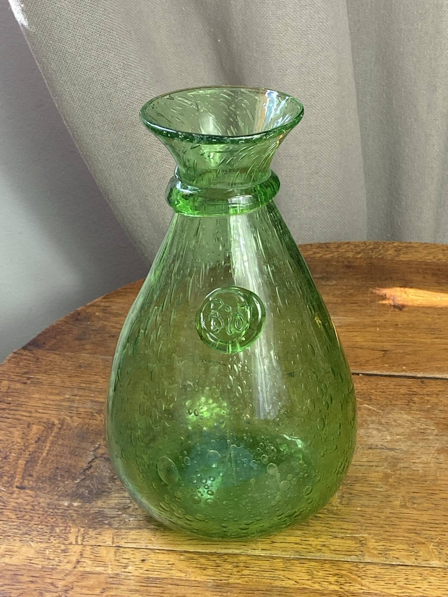 Blown glass bubble carafe Biot