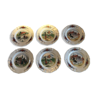 Lot of 6 Obernai dessert plates