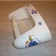 Wall-mounted ceramic toilet paper dispenser