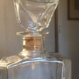 Engraved glass decanter