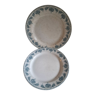 Round dishes "With earthenware lions" Boch Frères Keramis