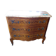 Chest of drawers inlaid on marble Louis XV style