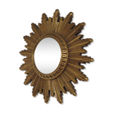 Golden Sun witch miror 60s 70s 30x30cm