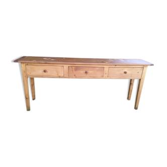 Console feet spindle, 3 drawers