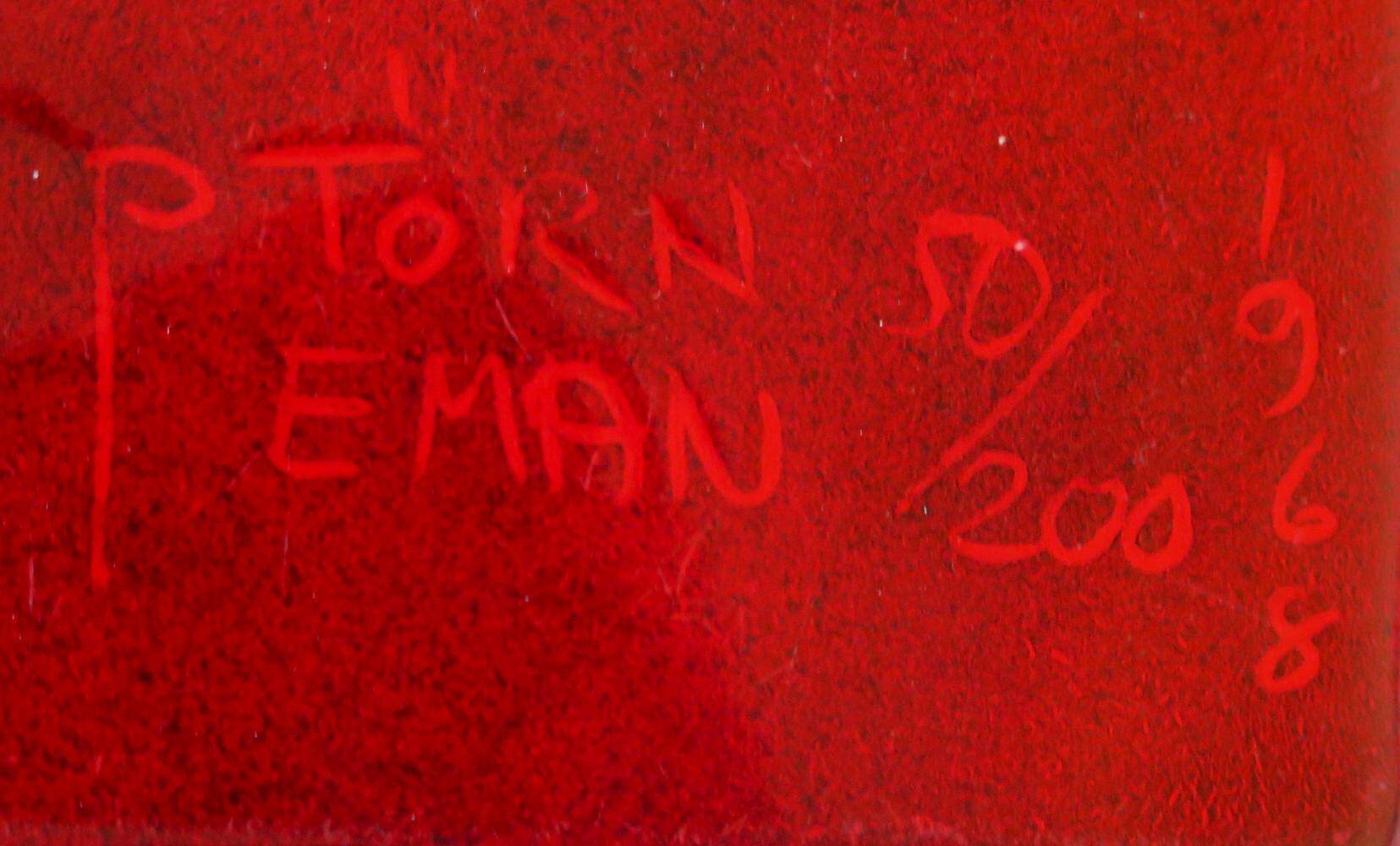 Table basse émaillée moderne scandinave par P. Törneman et David Rosén pour NK