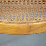 Set of 2 light brown bentwood Thonet style chairs model "Long John"