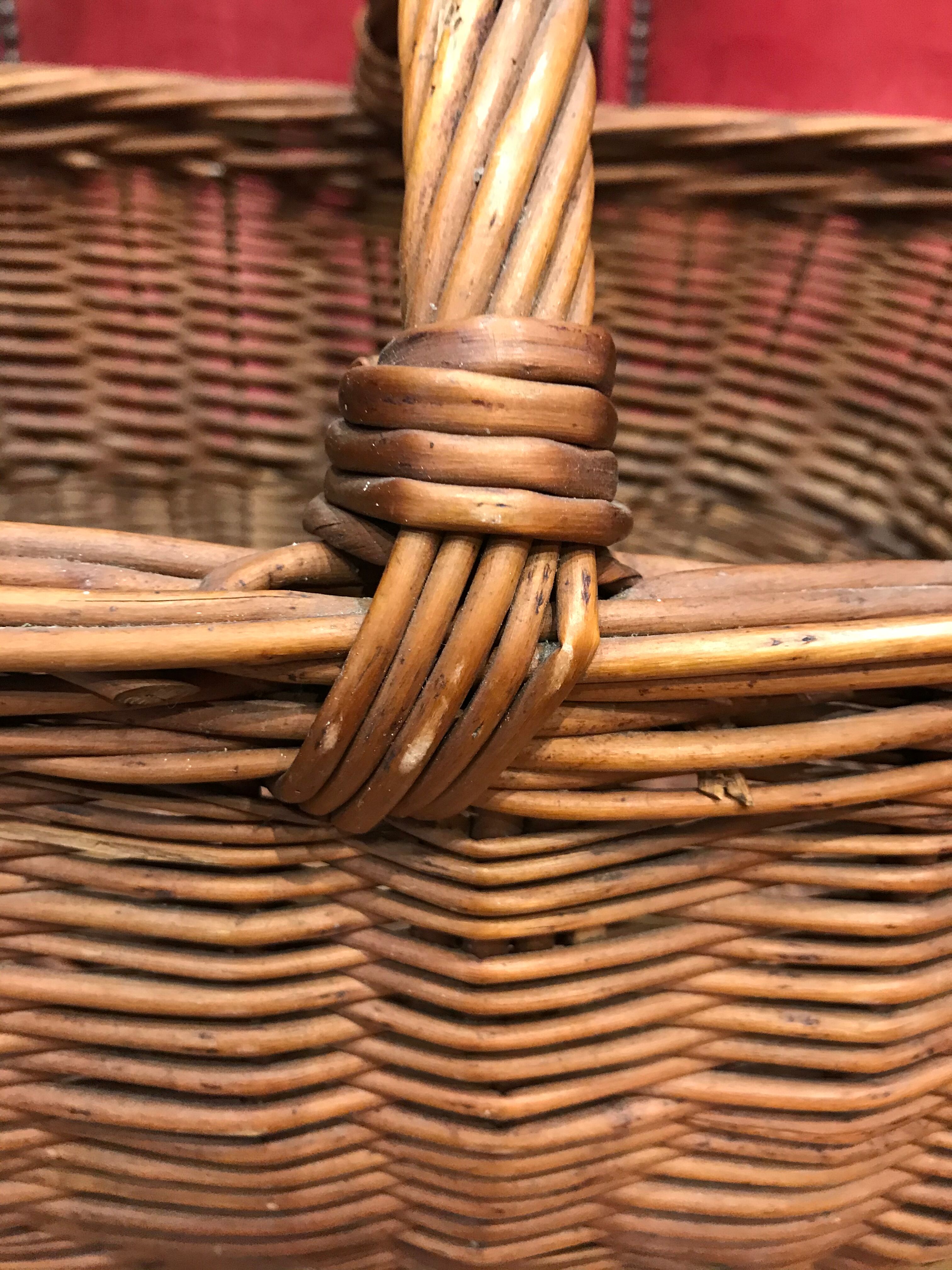 Vintage wicker basket