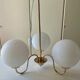 Lustre laiton opaline vintage
