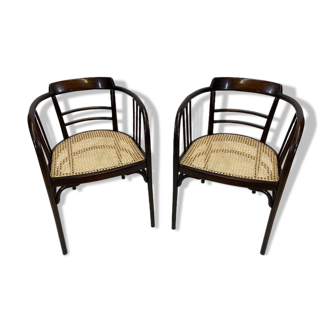 Paire de fauteuils Thonet par Otto Wagner n°93