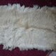 Beige tanned goat skin