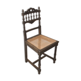 Chaise ébène en bois style ancien