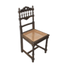 Old style ebony wooden chair