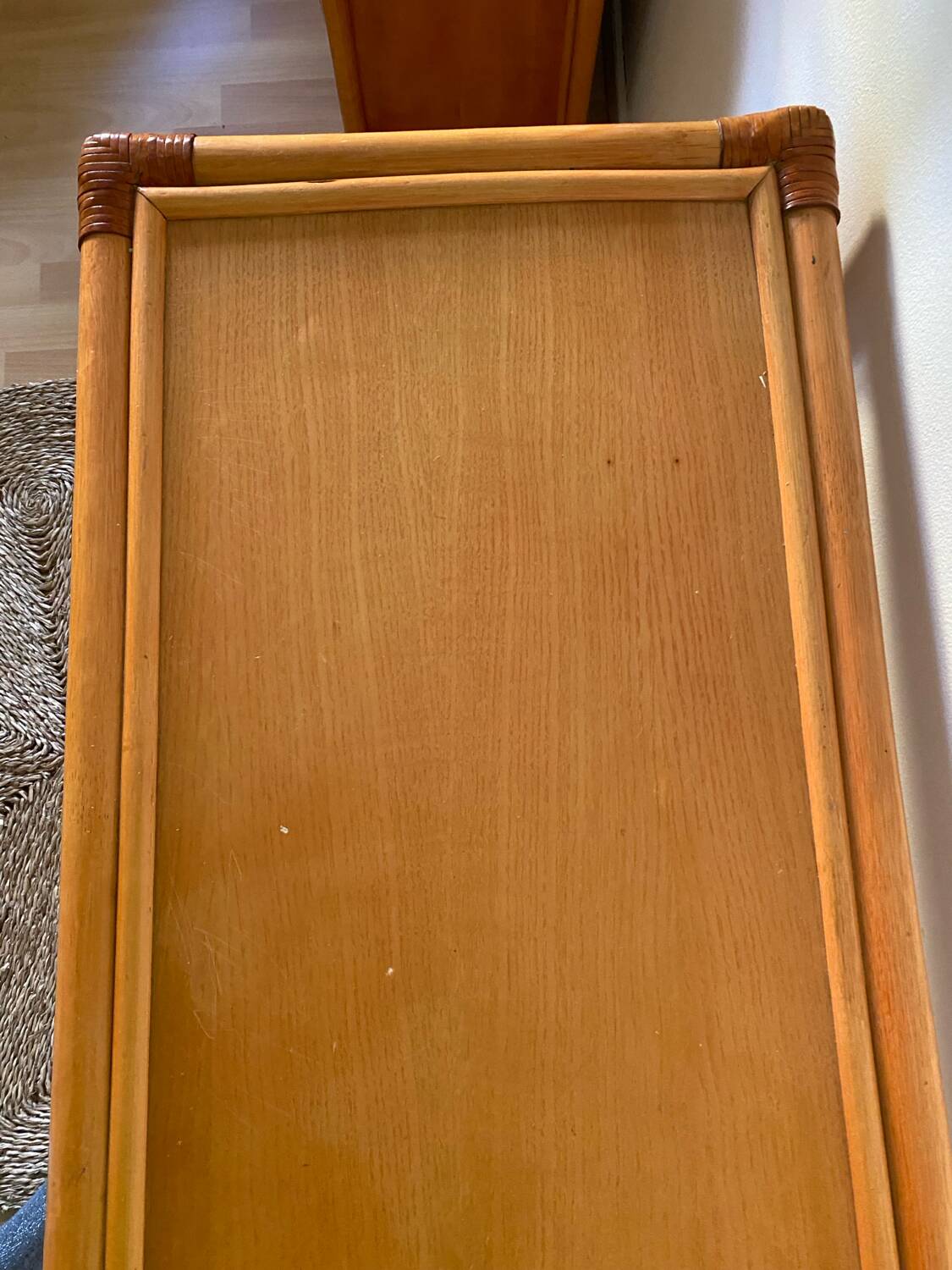 Vintage rattan and cane sideboard