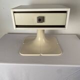 Pair of bedside tables, vintage tulip feet