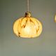 Trio of Art Deco pendant lights in marbled opaline glass, 1920s-30s