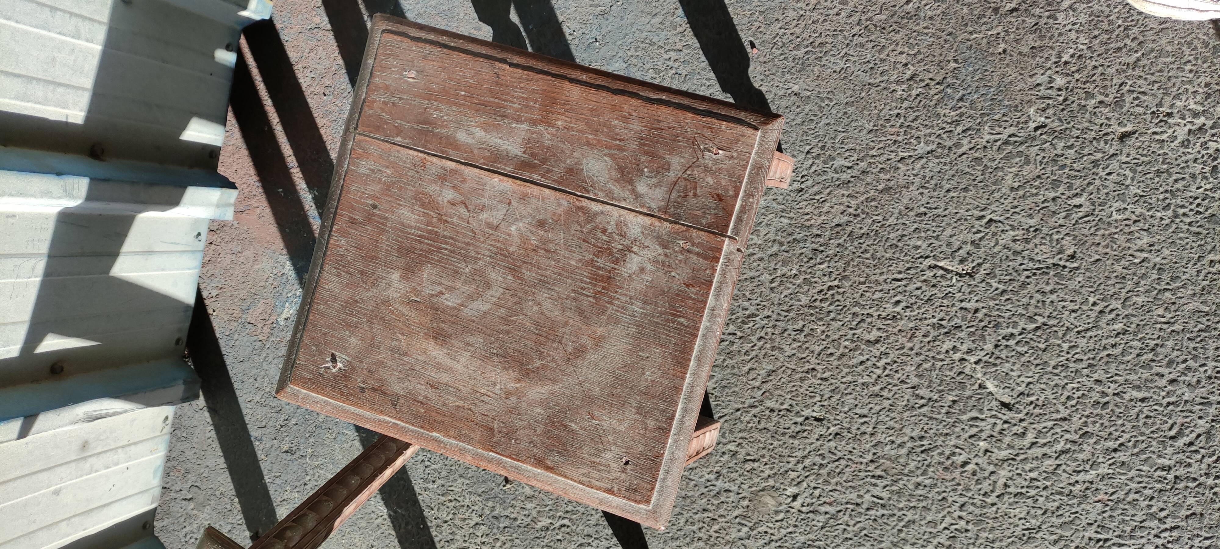 Pair of wooden stools