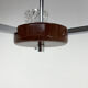 Vintage Chrome & Glass Chandelier, 1970's