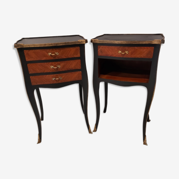 Pair of Bedside Tables of Louis XV Style