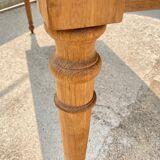 Solid oak farmhouse or desk table with 2 drawers 1900