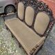 Three-seater armchair in Louis XIII style made of oak from the 19th century.