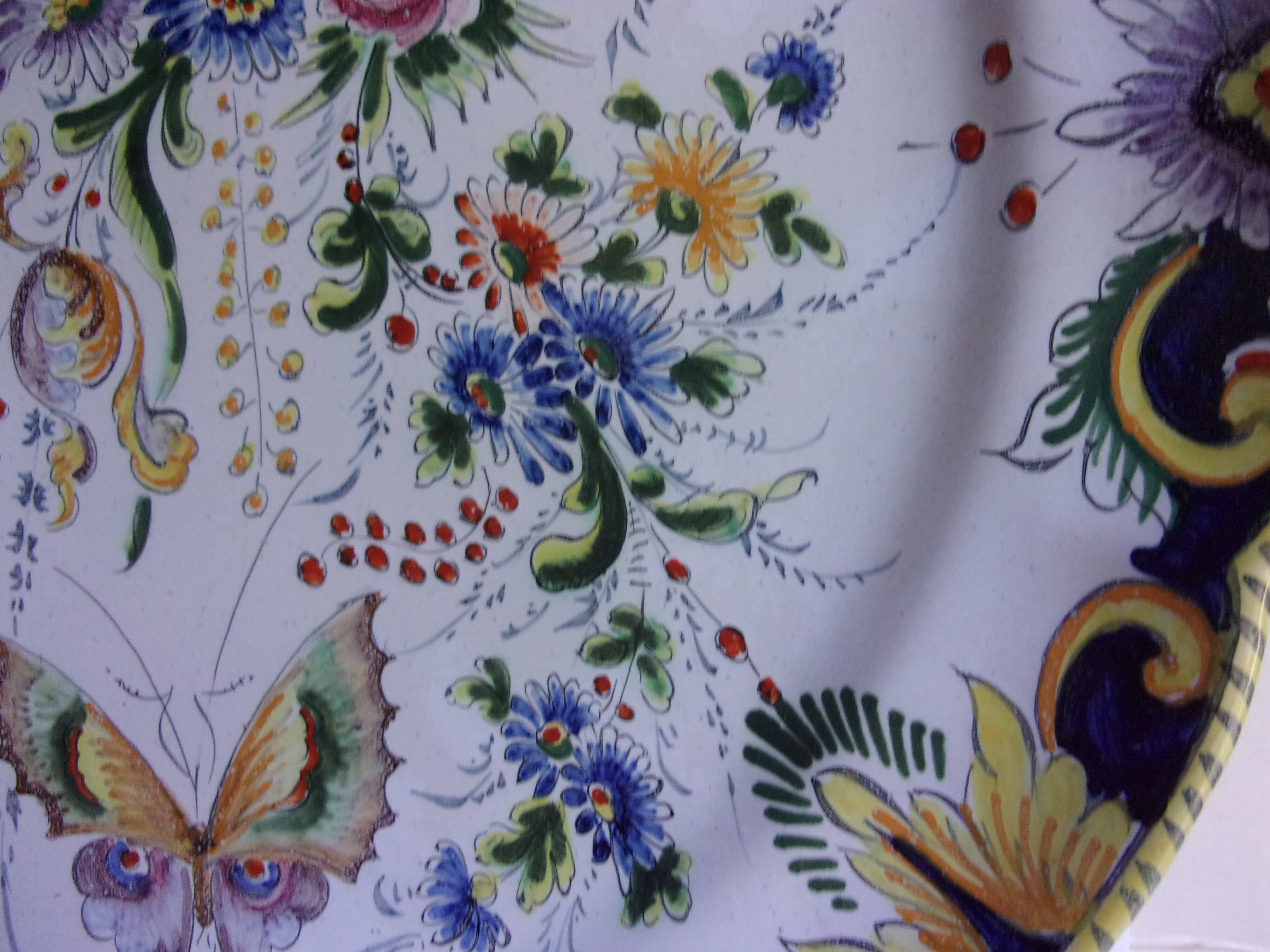 Nevers earthenware dessert dish