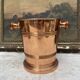 Vintage champagne bucket in genuine copper and stainless steel.