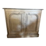 Buffet XVIII e siècle en bois peint blanc cassé