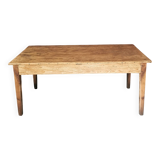 Dining table, rustic farmhouse style, 6 to 8 seats.