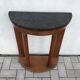 Small half-moon console empire vintage mahogany 1950