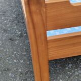 Pair of beds with twin box springs attributed to Maison Regain elm burl