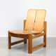 Vintage scandinavian pine lounge chair