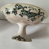 Fine earthenware bowl on a pedestal base – Grigny factory, circa 1830–1860