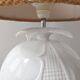 Lampe de table en faïence blanche, 1970