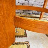 Coffee table in glass and bentwood 1970