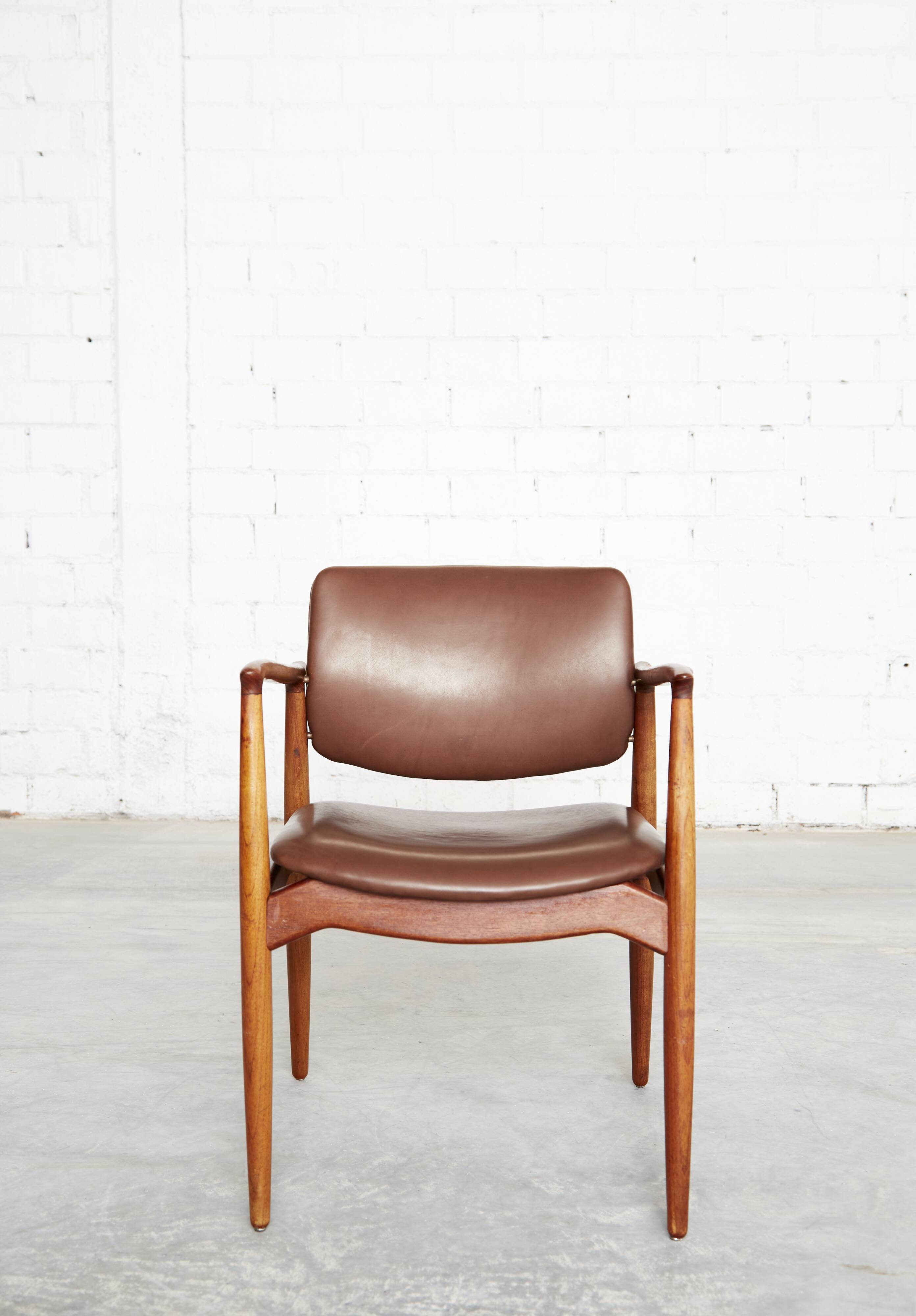 Vintage Captain's Chair in Teak by Erik Buch for Ørum Møbler