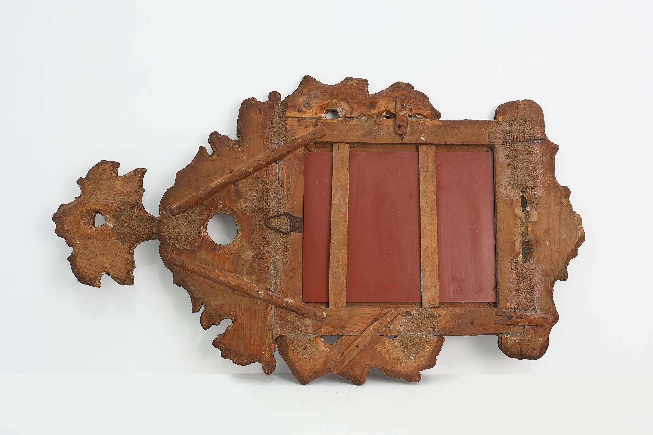 Italian Renaissance–Baroque Carved Wood Mirror, 17th Century