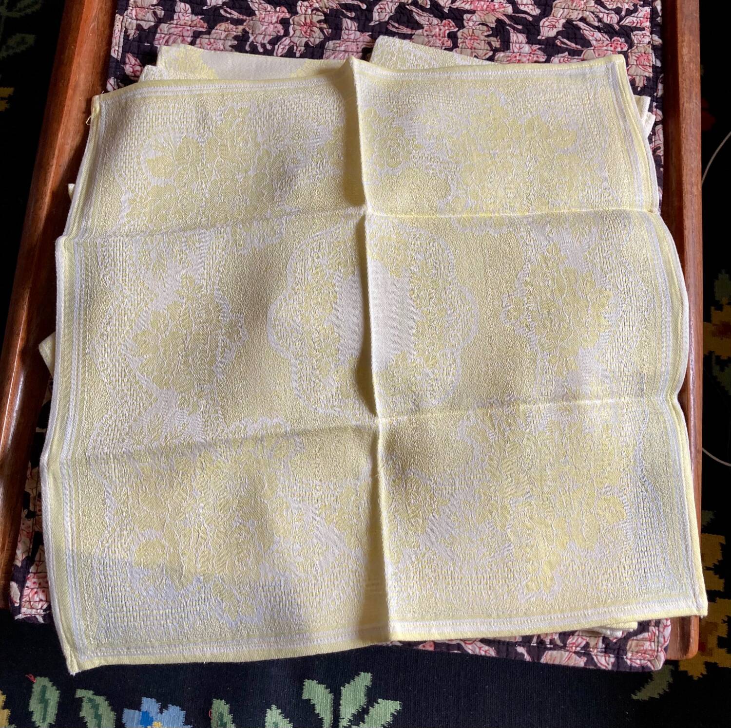 Set de 12 serviettes damassées
