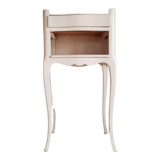 Table pedestal table curved feet white