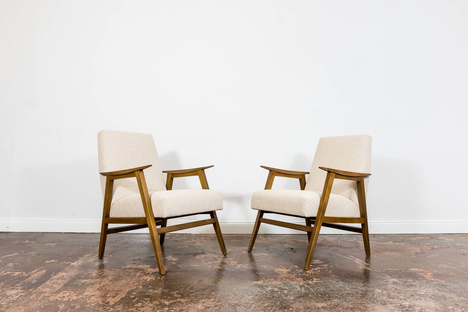 Pair of restored mid-century modern armchairs 1960's