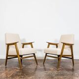 Paire de fauteuils modernes restaurés du milieu du siècle des années 1960